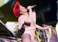 La cantante y debutante actriz (está rodando su primera película) Rihanna